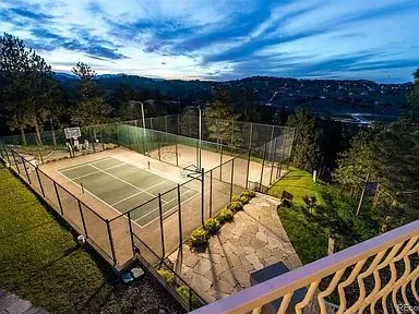 Private tennis court