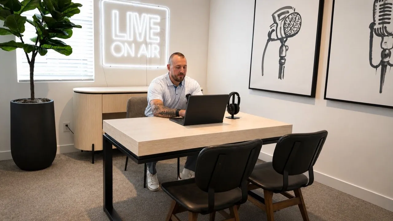Devin Rothrock preparing for a buyer consultation